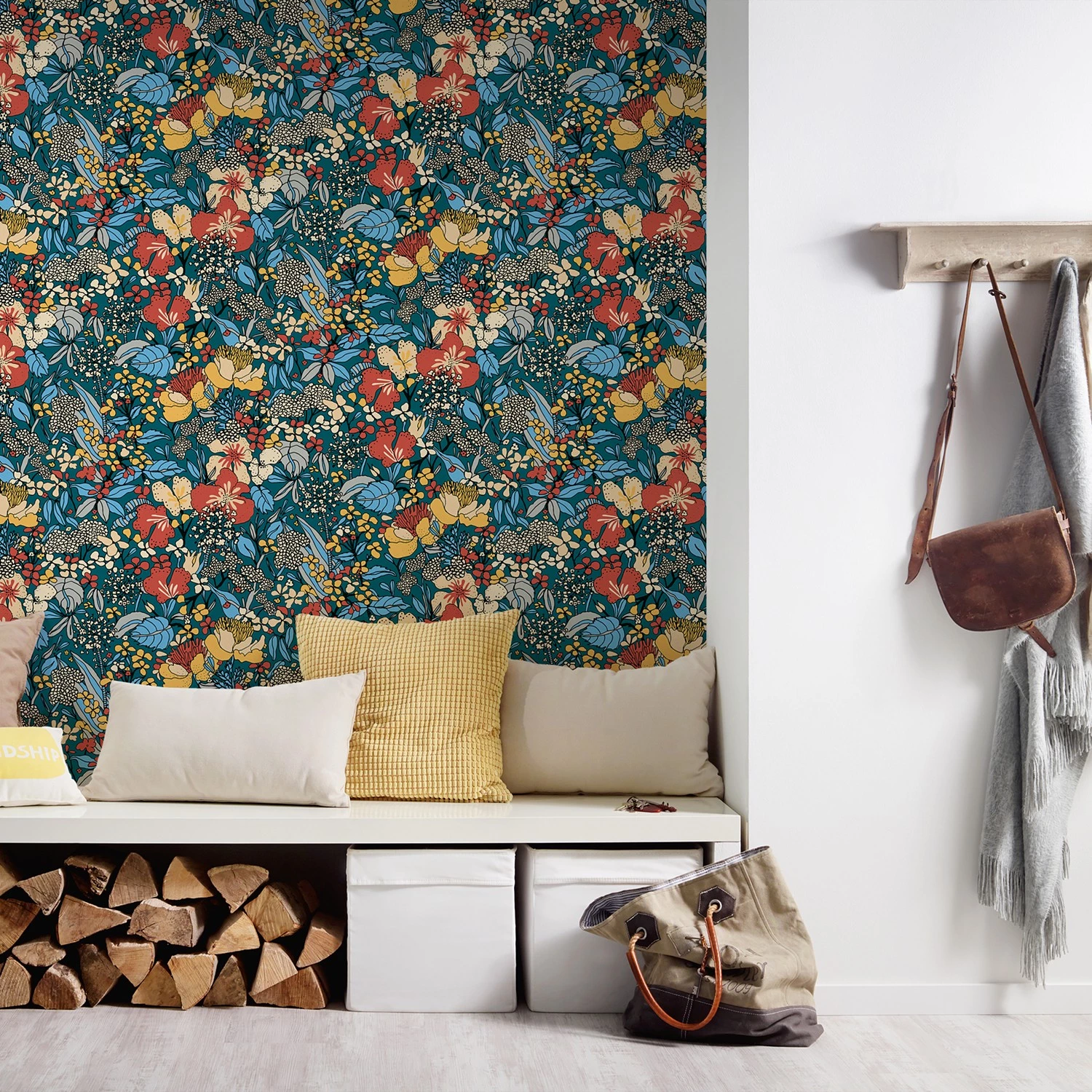 A.S. Création Papier peint en intissé Jungle I - Intissé - Bleu clair – Image 2