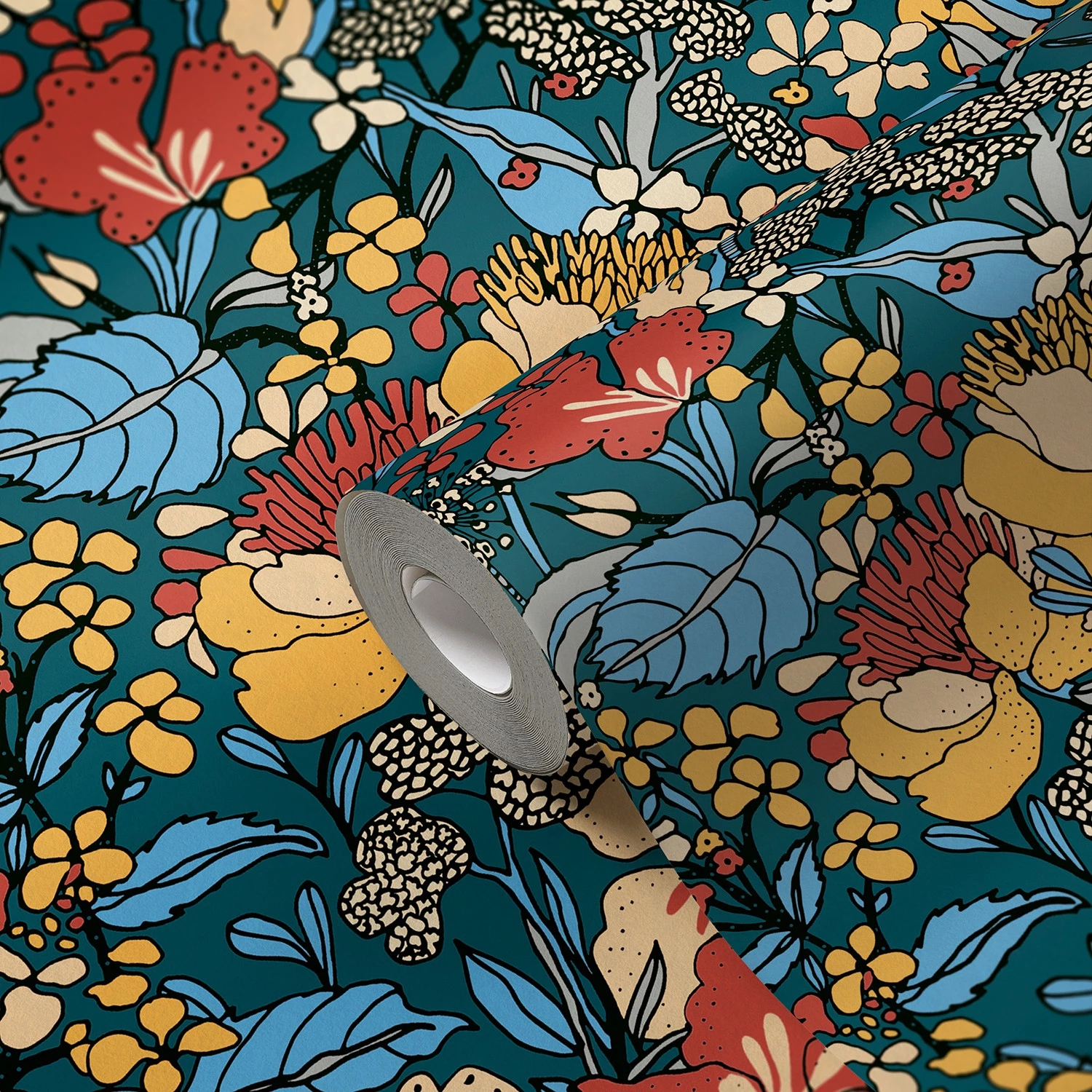 A.S. Création Papier peint en intissé Jungle I - Intissé - Bleu clair – Image 5