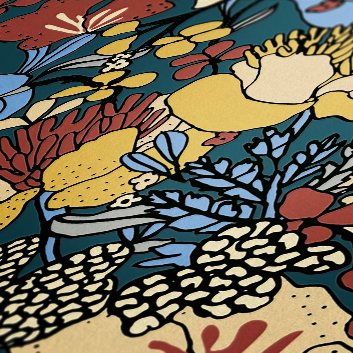 A.S. Création Papier peint en intissé Jungle I - Intissé - Bleu clair – Image 6