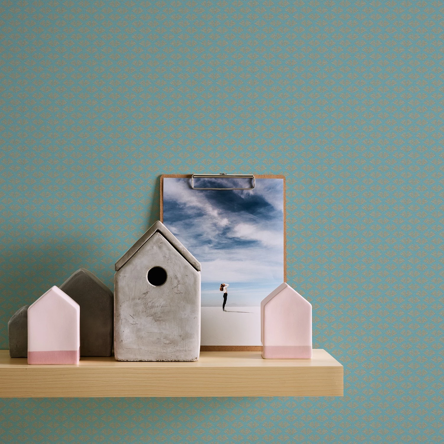 A.S. Création Papier peint en intissé Art Deco II - Intissé - Turquoise – Image 3