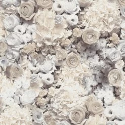 A.S. Création Papier peint en intissé Fleurs I - Intissé - Gris