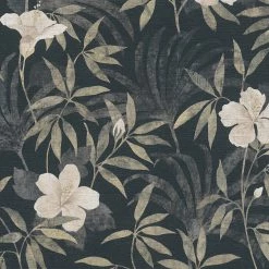 A.S. Création Papier peint en intissé Fleurs Cuba - Intissé - Blanc / Vert