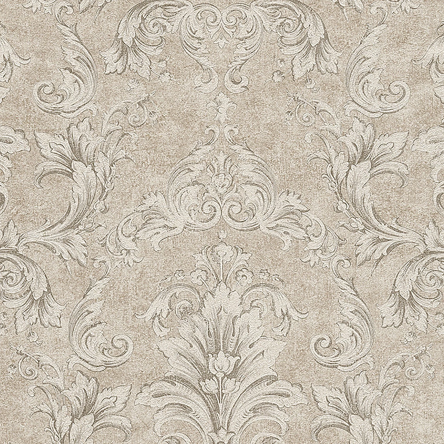 Papier peint intissé Versace Pompei I - Intissé - Argenté