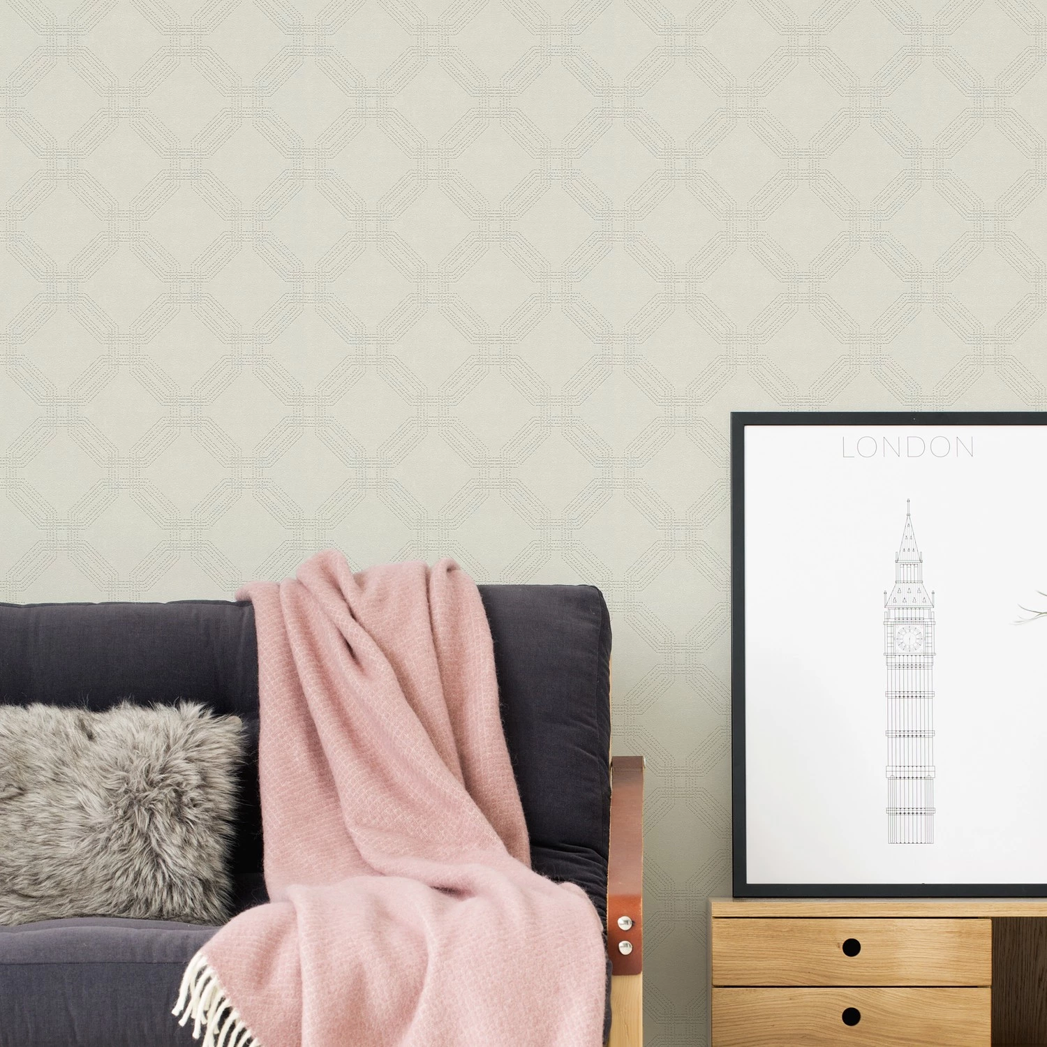 A.S. Création Papier peint en intissé Lorenzo - Intissé - Crème – Image 3