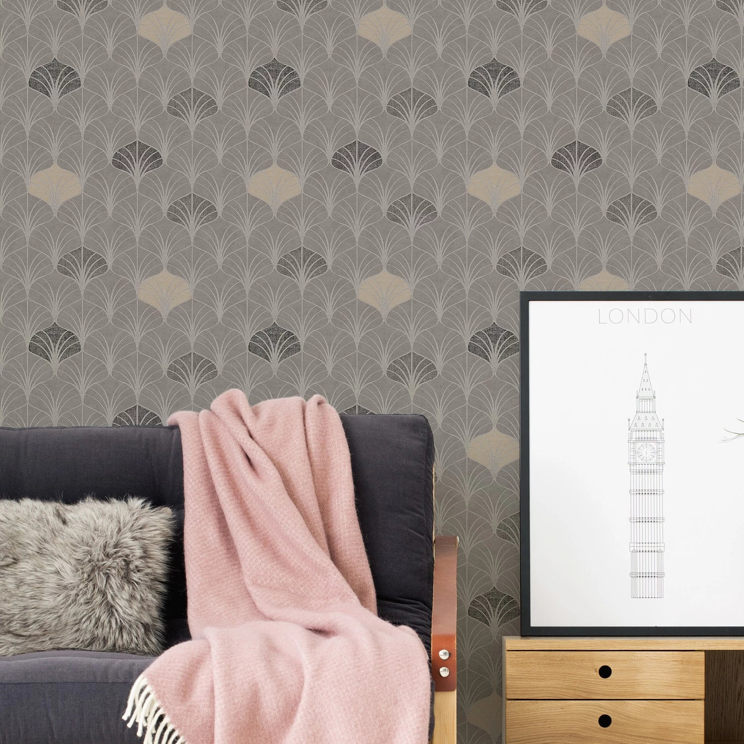 A.S. Création Papier peint en intissé Preston - Intissé - Gris – Image 3