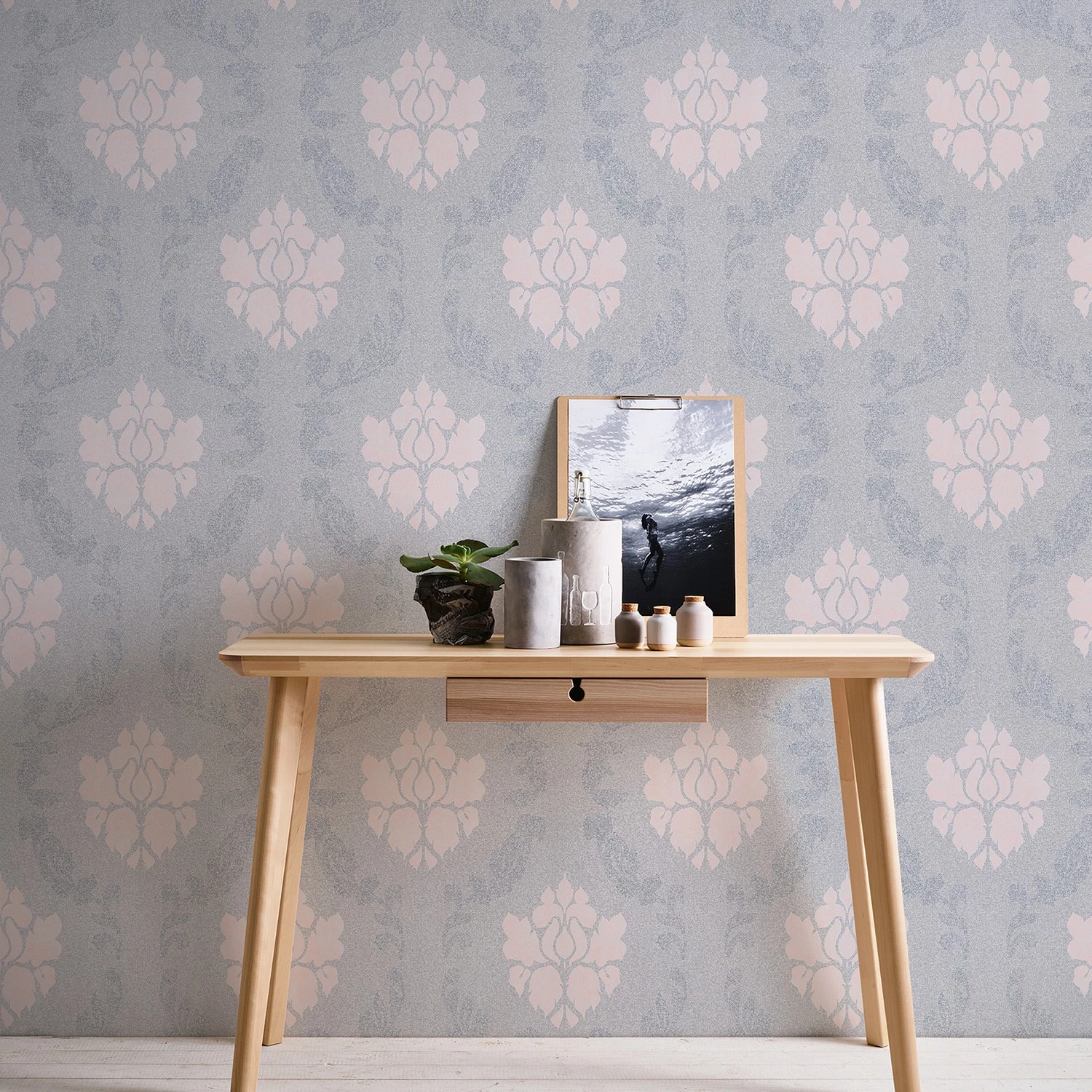 A.S. Création Papier peint Estefani Modernes Barock - Intissé - Rose – Image 3