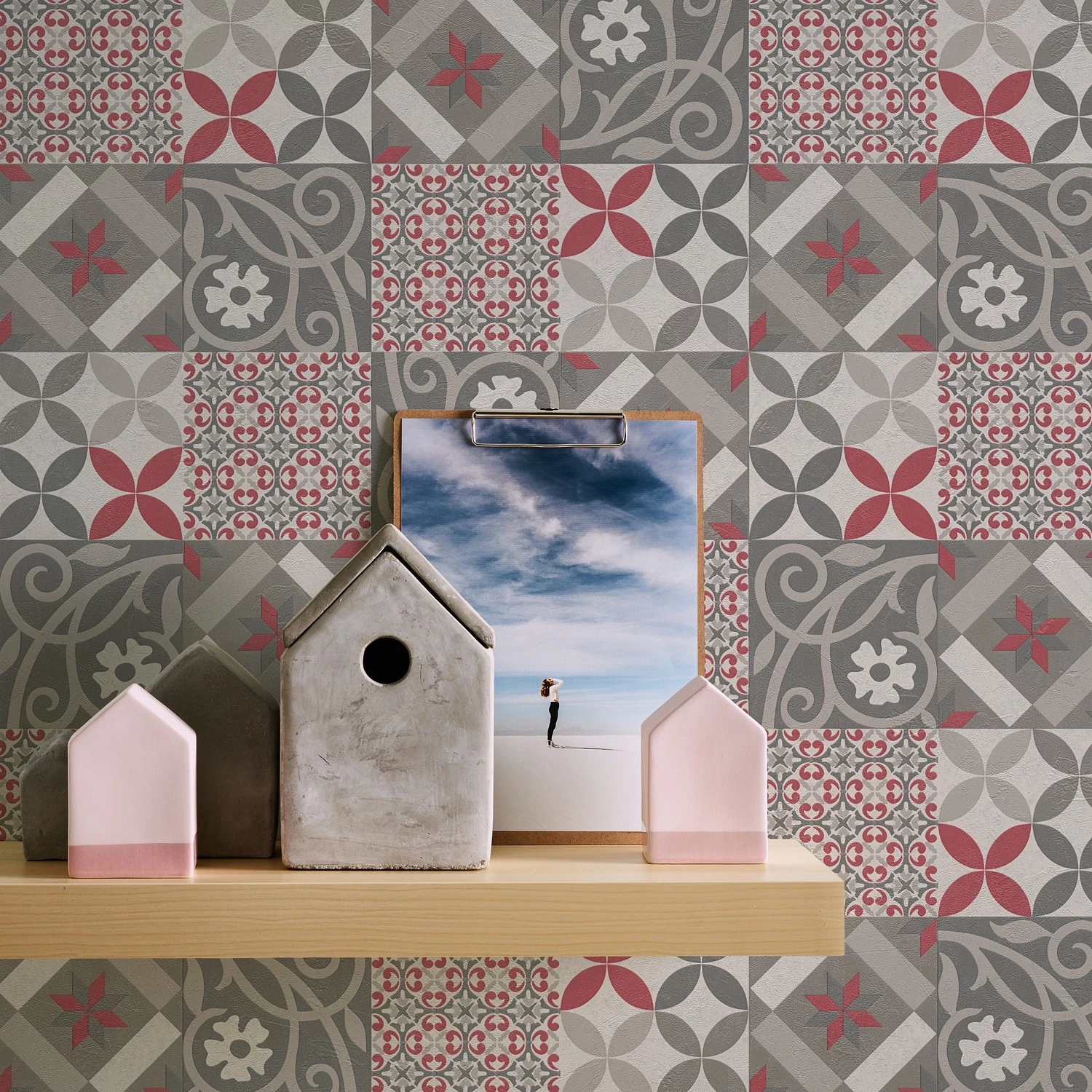 A.S. Création Papier peint en intissé Mosaik - Intissé - Noir / Gris – Image 4