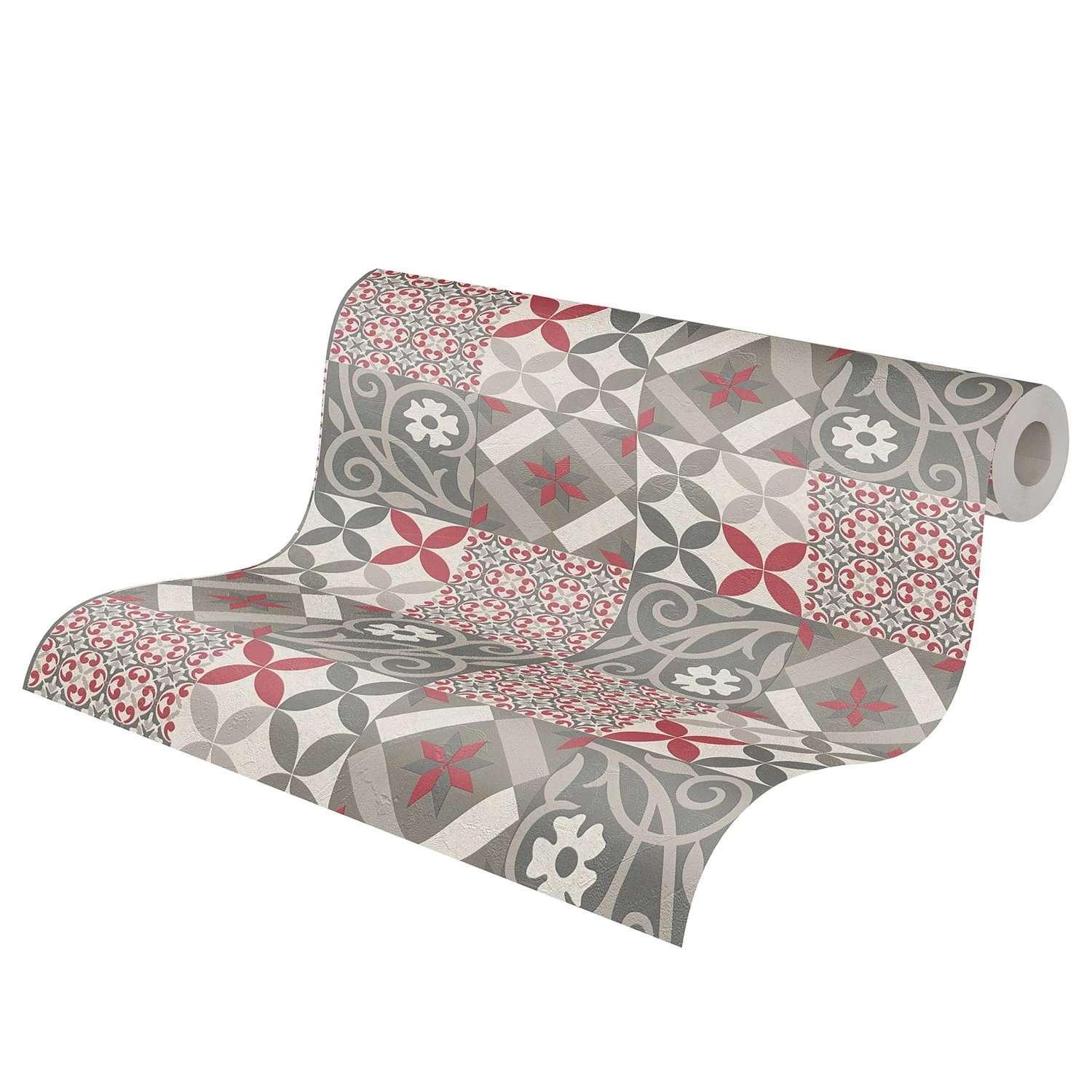 A.S. Création Papier peint en intissé Mosaik - Intissé - Noir / Gris – Image 5