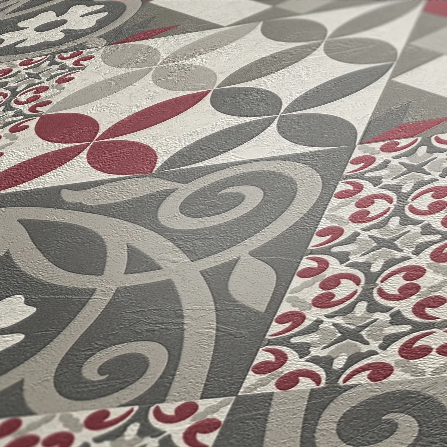 A.S. Création Papier peint en intissé Mosaik - Intissé - Noir / Gris – Image 6