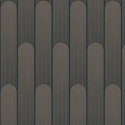 A.S. Création Papier peint en intissé Art Deco Retro - Intissé - Noir