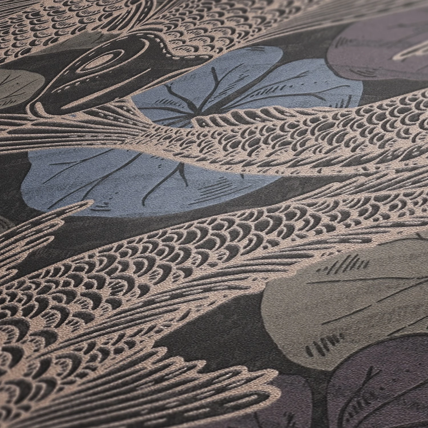 Livingwalls Papier peint en intissé Mio Fische - Intissé - Bleu / Marron – Image 7