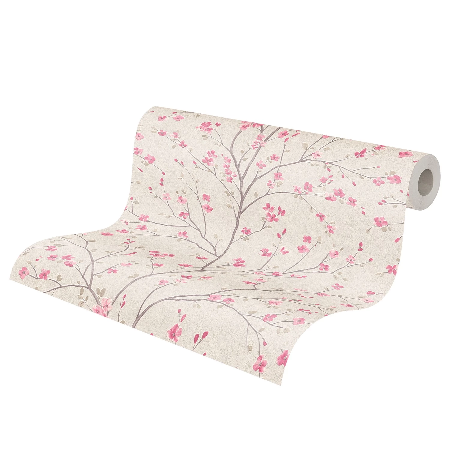 Livingwalls Papier peint en intissé Mio Cerisier - Intissé - Blanc crème – Image 7