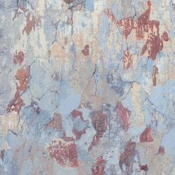 Livingwalls Papier peint intissé Antonio Vintage II - Intissé - Bleu / Rouge