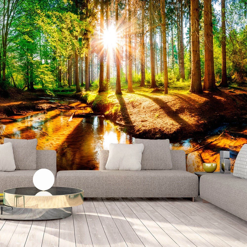 Artgeist Papier peint Marvelous Forest - Papier peint en intissé premium - Multicolore - 150 x 105 cm – Image 2