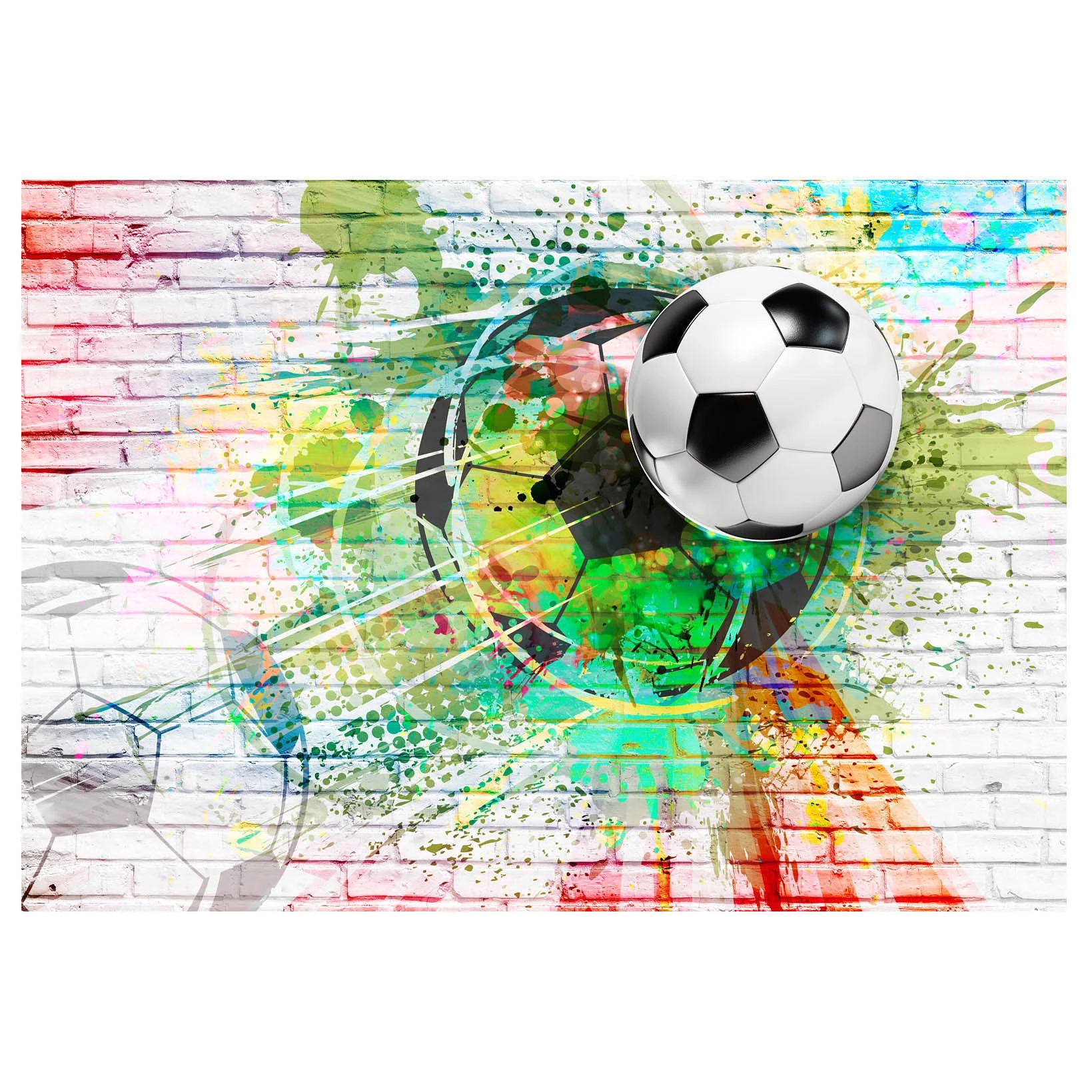 Artgeist Papier peint Colourful Sport - Papier peint en intissé premium - Multicolore - 350 x 245 cm