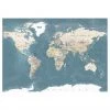 Artgeist Papier peint Vintage World Map - Papier peint en intissé premium - Multicolore - 400 x 280 cm