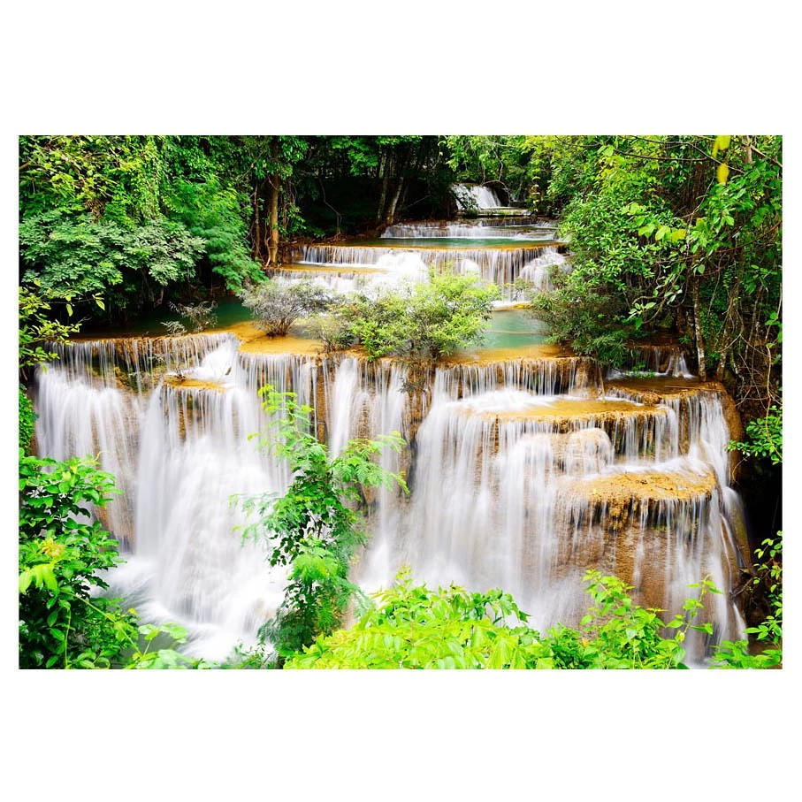 Artgeist Papier peint Thai Wasserfall - Papier peint en intissé premium - Multicolore - 400 x 280 cm
