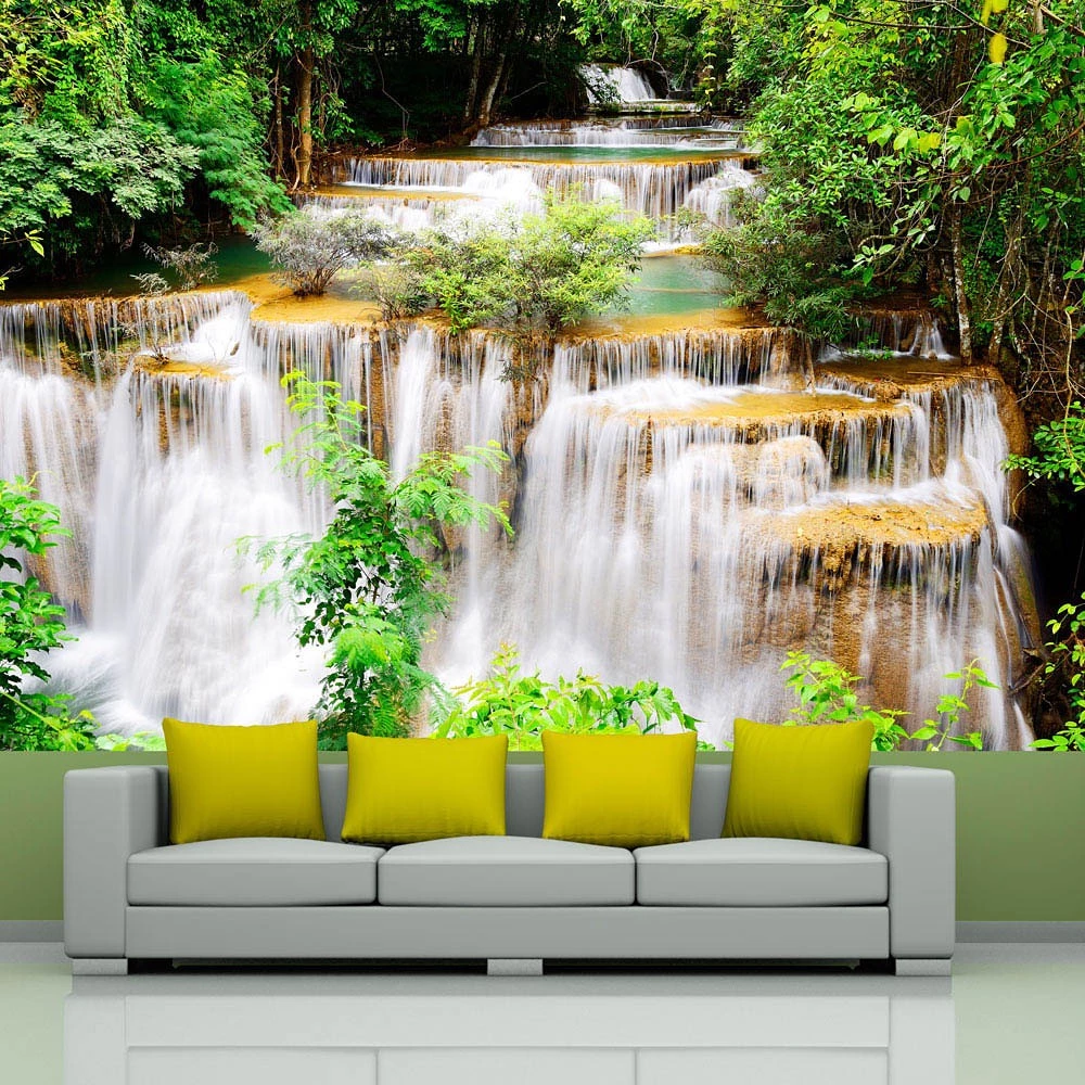 Artgeist Papier peint Thai Wasserfall - Papier peint en intissé premium - Multicolore - 400 x 280 cm – Image 2