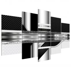 Artgeist Tableau déco Silver Cut - MDF / Toile - Multicolore - 200 x 100 cm