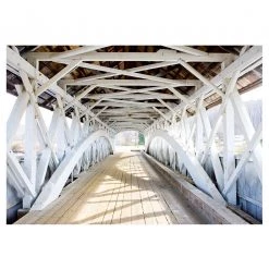 Artgeist Papier peint Old Bridge - Papier peint en intissé premium - Multicolore - 150 x 105 cm