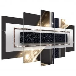 Artgeist Tableau déco Night Storm - MDF / Toile - Multicolore - 200 x 100 cm