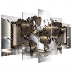 Artgeist Tableau déco World breeze - MDF / Toile - Multicolore - 200 x 100 cm