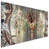 Artgeist Tableau déco Tree of Life (5 éléments) - MDF / Toile - Multicolore