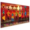 Artgeist Tableau déco African Women Dancing - MDF / Toile - Multicolore - 150 x 50 cm