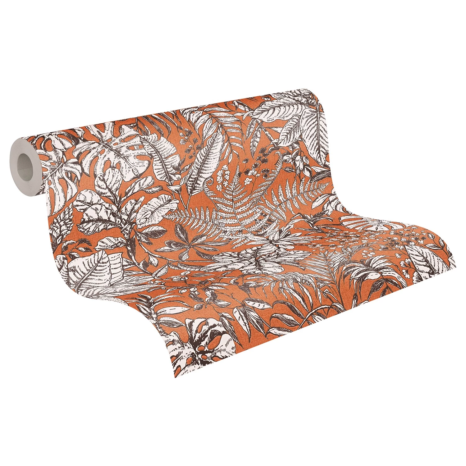 Livingwalls Papier peint en intissé Jungle profonde - Orange – Image 5