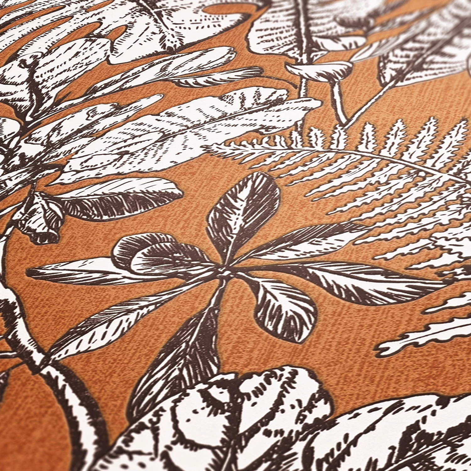 Livingwalls Papier peint en intissé Jungle profonde - Orange – Image 6