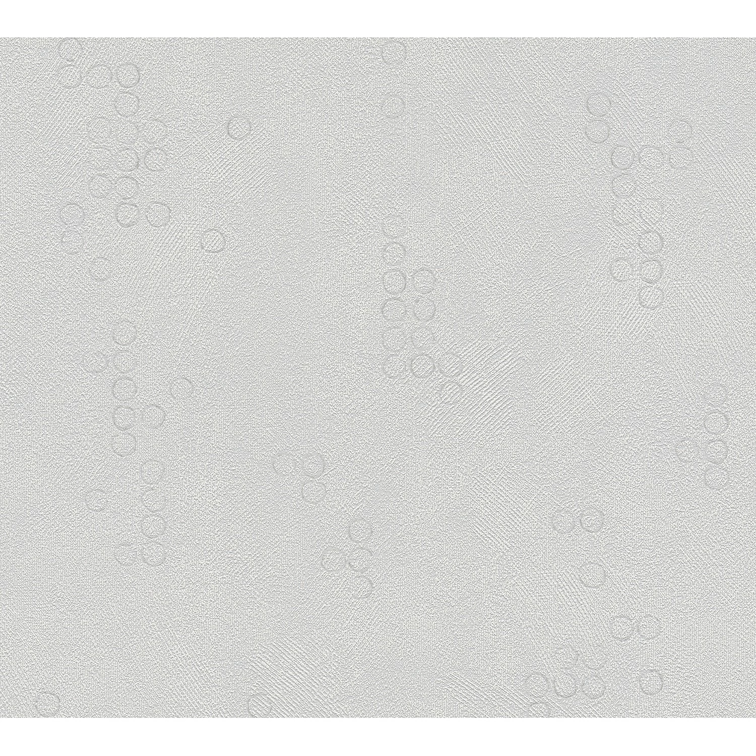 Papier peint en intissé Cercles - Blanc