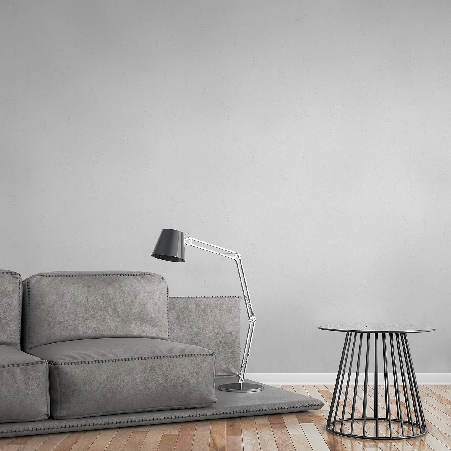 Papier peint en intissé Cercles - Blanc – Image 4