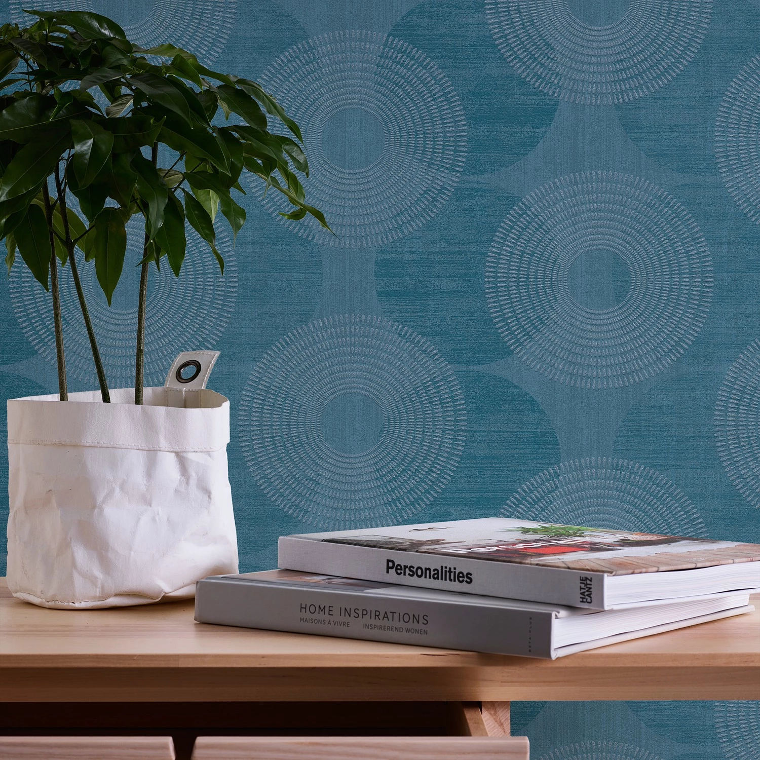 Papier peint en intissé Osen - Bleu – Image 3