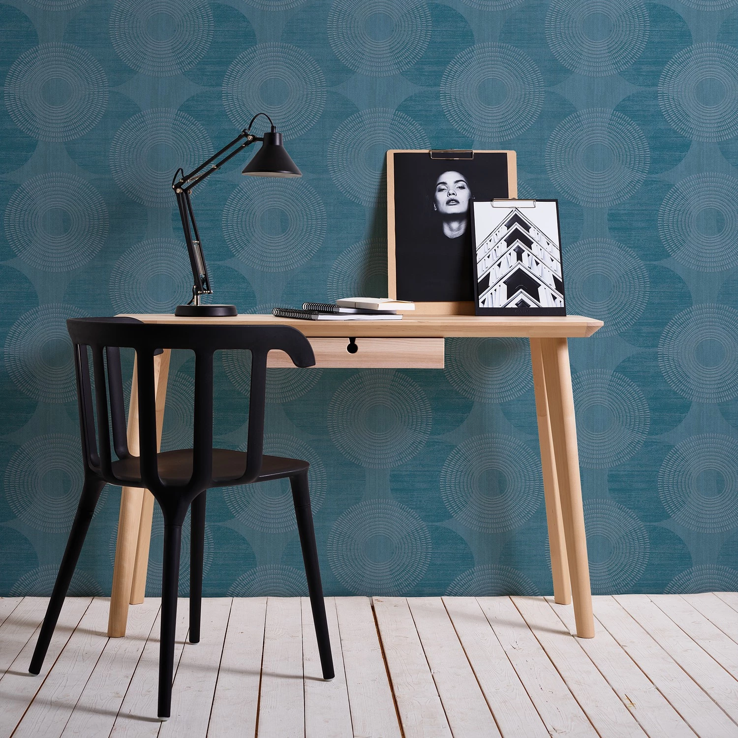 Papier peint en intissé Osen - Bleu – Image 4