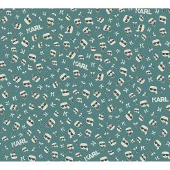 Papier peint en intissé Chenega - Turquoise