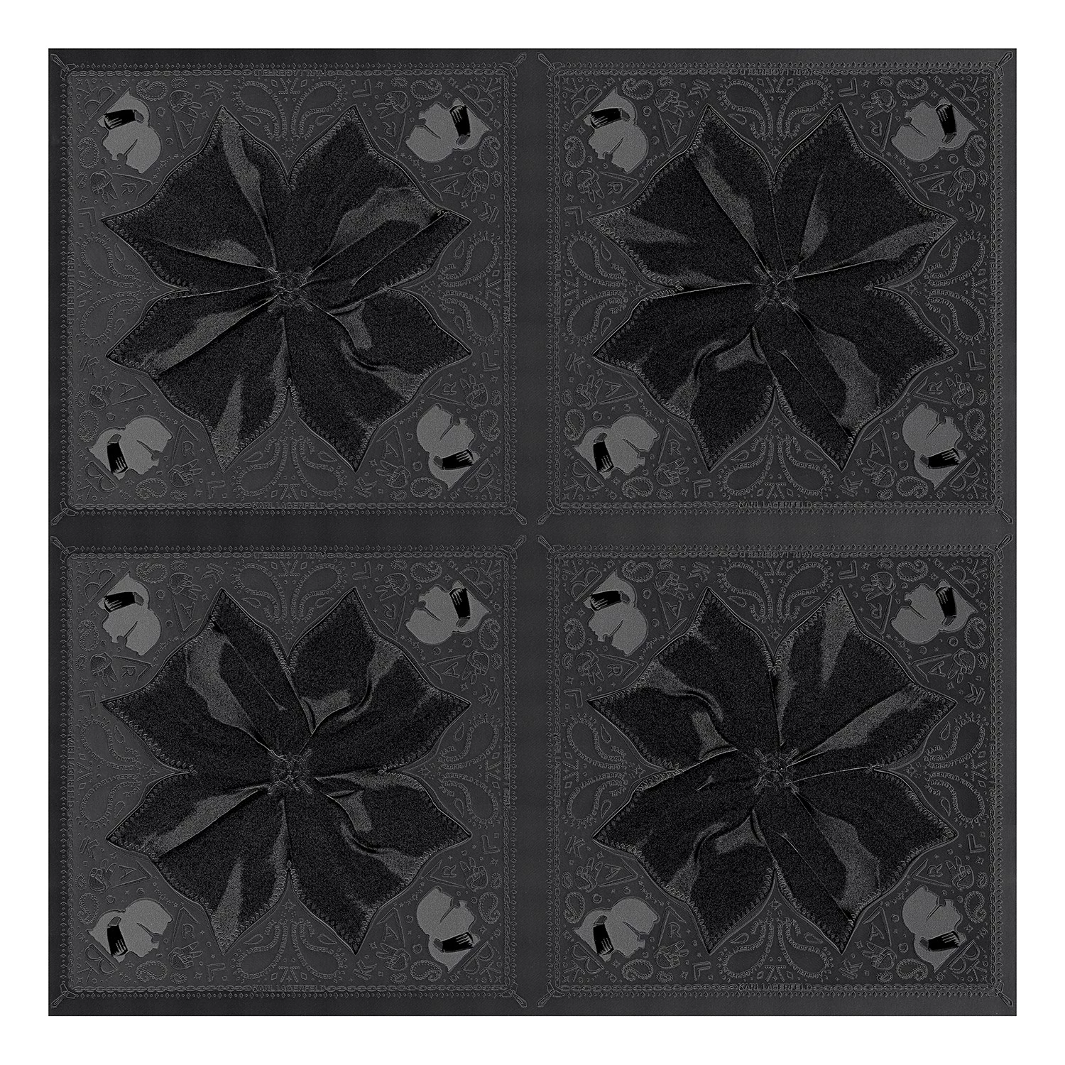 Papier peint en intissé Kaleidoscope - Noir