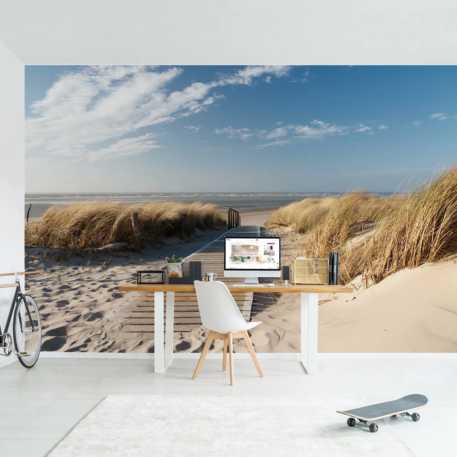 Bilderwelten Papier peint intissé Mer Baltique II - Papier peint - Beige - 384 x 255 cm – Image 2