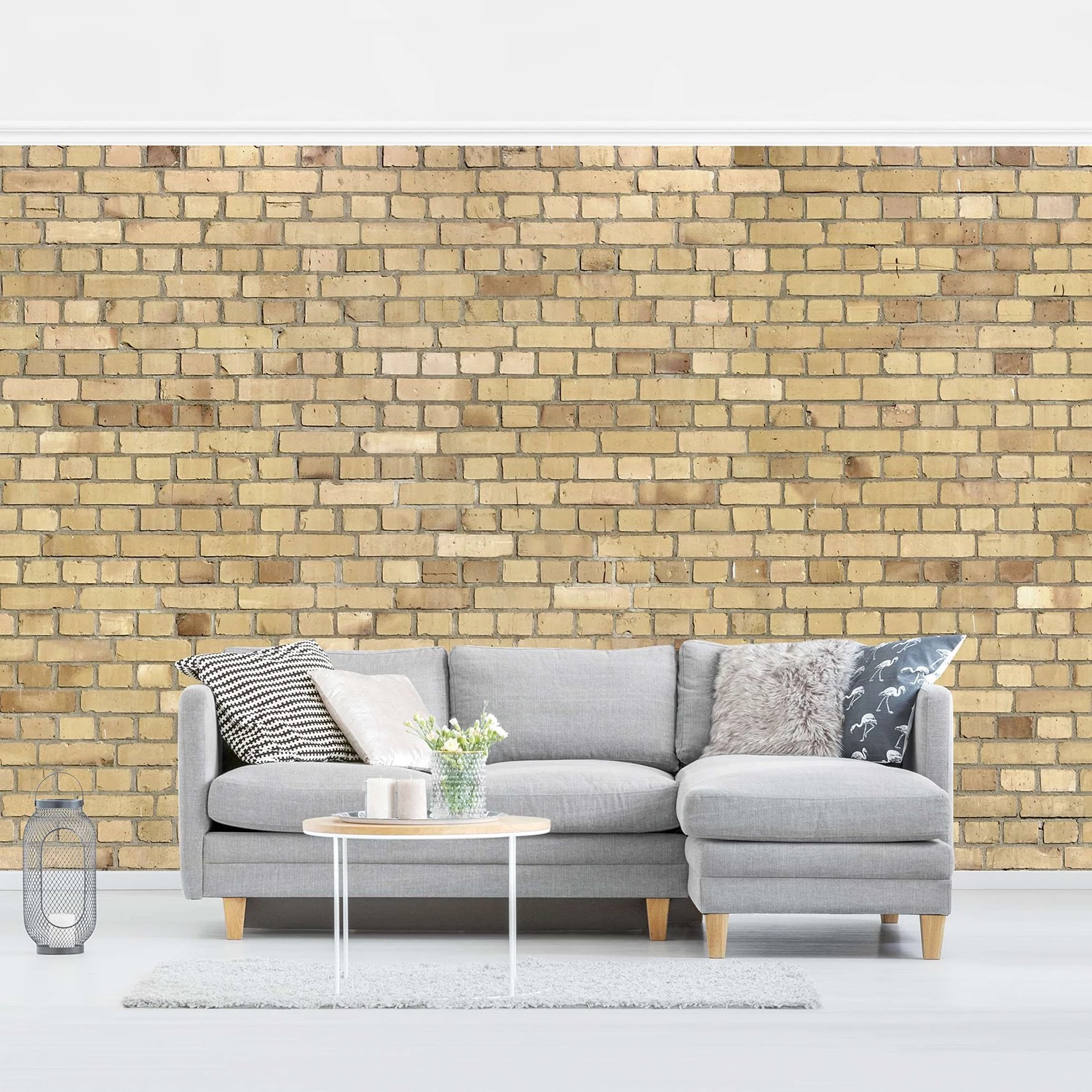 Bilderwelten Papier peint intissé Charbon - Papier peint - Jaune - 432 x 290 cm – Image 2