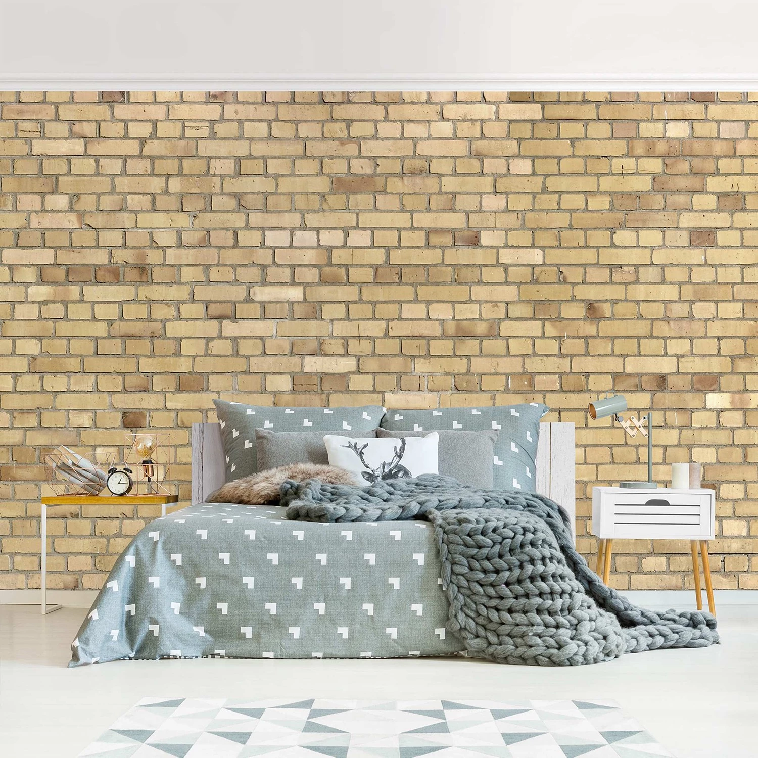 Bilderwelten Papier peint intissé Charbon - Papier peint - Jaune - 432 x 290 cm – Image 3