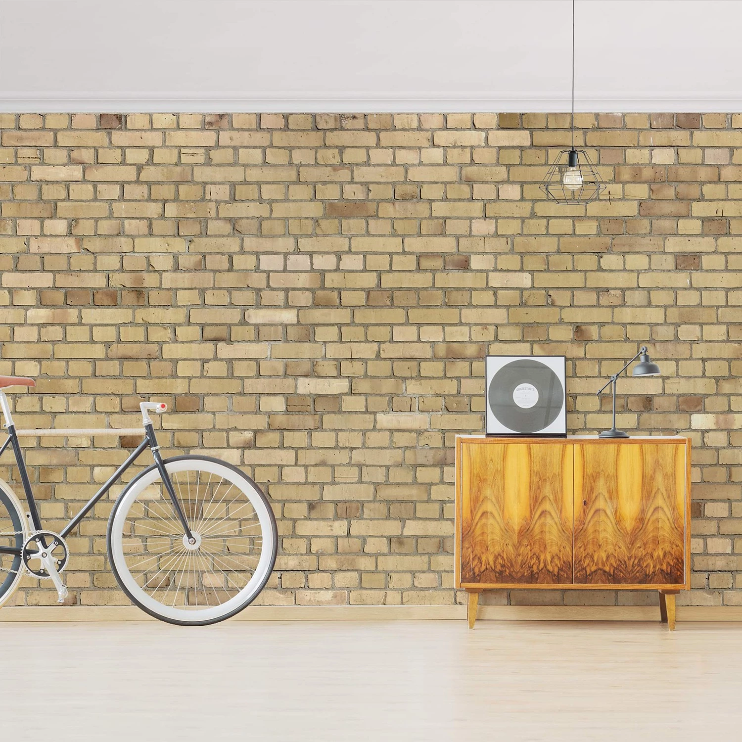 Bilderwelten Papier peint intissé Charbon - Papier peint - Jaune - 432 x 290 cm – Image 4