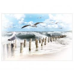 Bilderwelten Papier peint intissé No.YK3 Absolut Sylt - Papier peint - Bleu - 384 x 255 cm