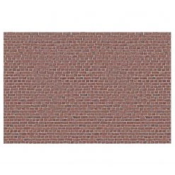 Bilderwelten Papier peint trompe-l’œil Mur en briques - Papier peint - Rouge - 384 x 255 cm