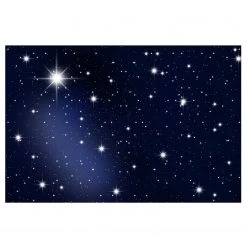 Bilderwelten Papier peint intissé Stars - Papier peint - Noir - 432 x 290 cm