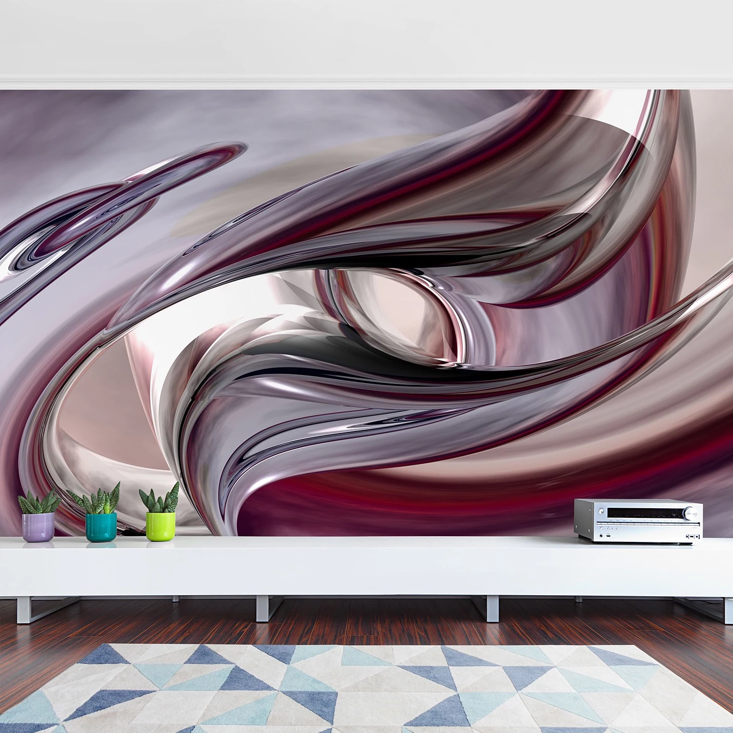 Bilderwelten Papier peint intissé Illusion - Papier peint - Violet - 432 x 290 cm – Image 4