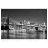 Bilderwelten Papier peint intissé Manhattan Bridge - Papier peint - Noir / Blanc - 384 x 255 cm