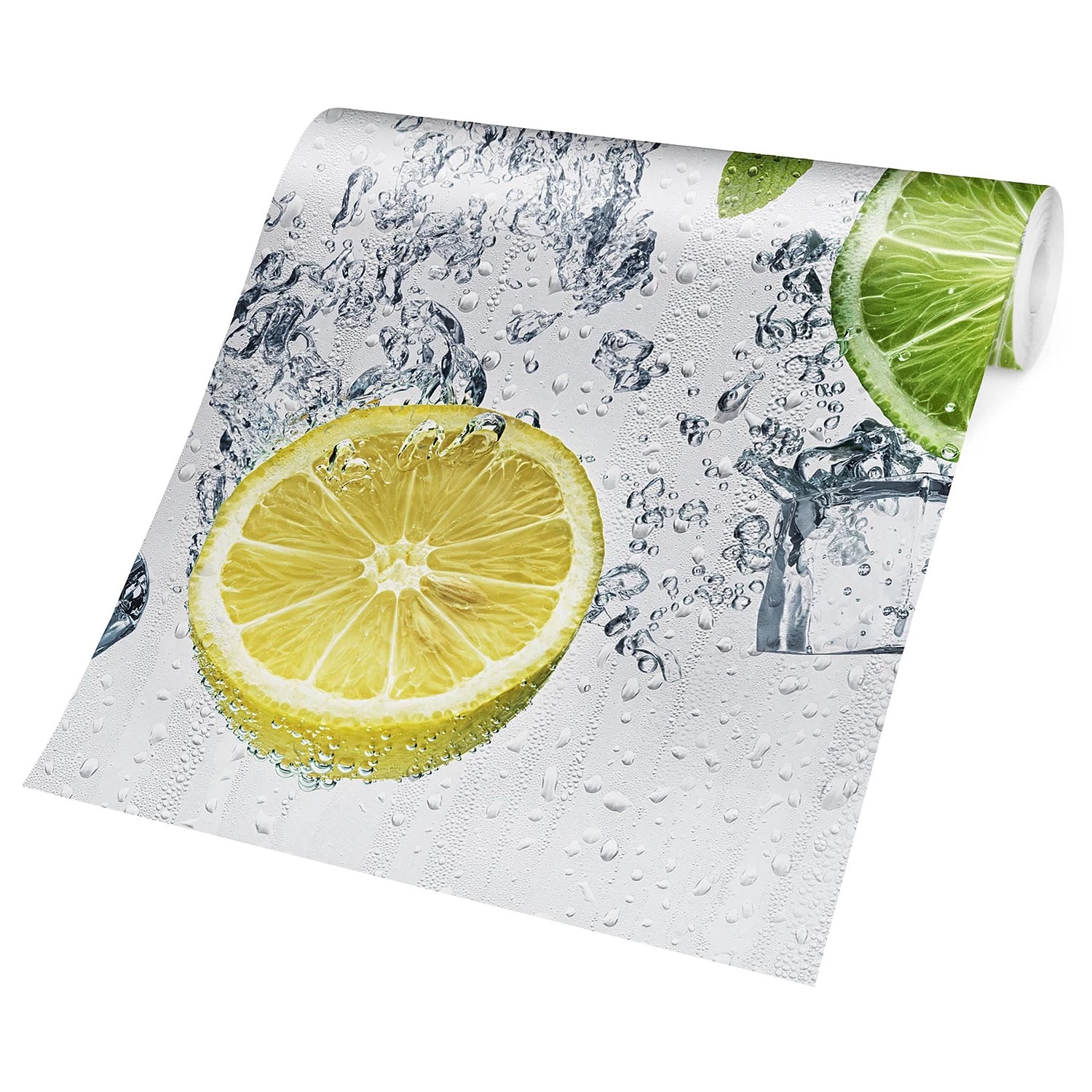 Bilderwelten Papier peint intissé Cocktail de fruits - Papier peint - Blanc - 384 x 255 cm – Image 5