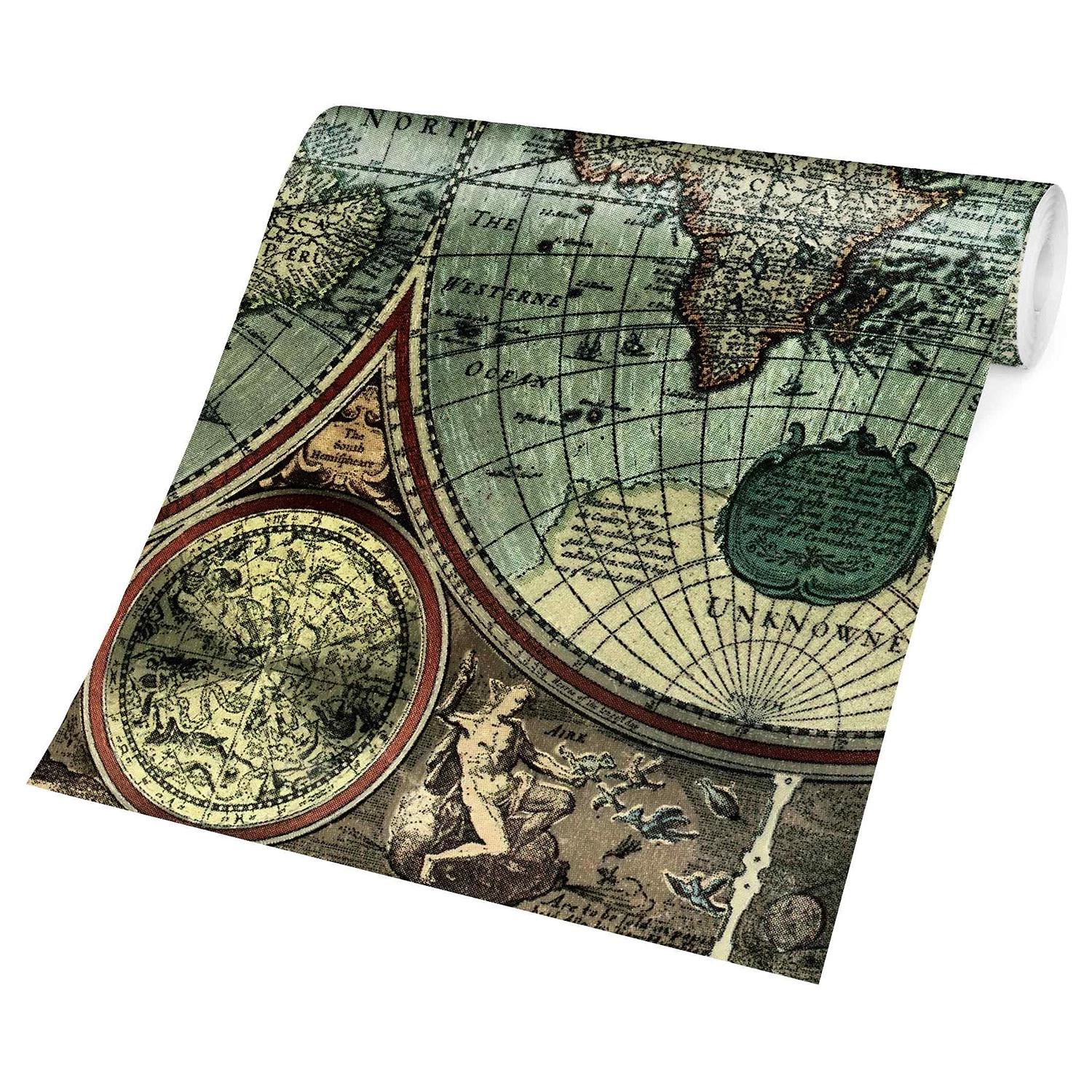 Bilderwelten Papier peint intissé Le vieux monde - Papier peint - Beige - 384 x 255 cm – Image 5