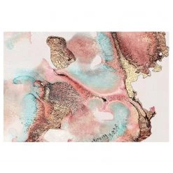 Bilderwelten Papier peint intissé Aquarelle rose - Papier peint - Rose - 432 x 290 cm