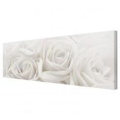 Bilderwelten Impression sur toile Roses blanches I - Largeur : 120 cm