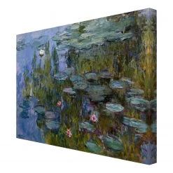 Bilderwelten Impression sur toile Nymphéas I - Violet - 80 x 60 x 2 cm - Largeur : 80 cm